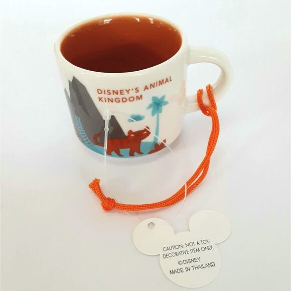 Disney Parks WDW Starbucks Mug Animal Kingdom Christmas Ornament NWT - Picture 2 of 11
